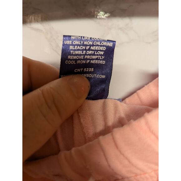 Bottoms Out Gal Size Medium Cotton Pajama Bottoms Drawstring waist Pink - Picture 4 of 7